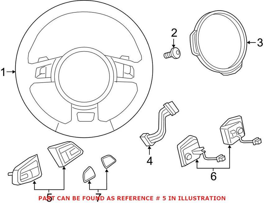 Audi Combination Switch 8U0951523GXHA